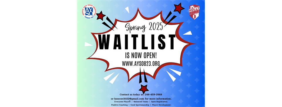 Spring 2025 Waitlist is Open!